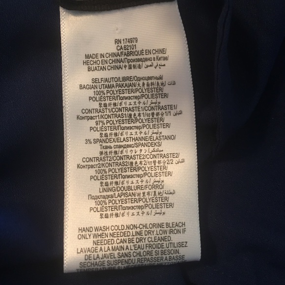 BCBG Navy Velvet/Tulle Formal Gown - Picture 8 of 8